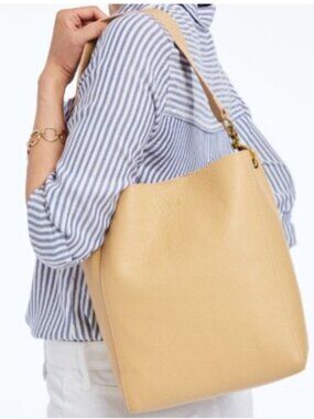 Mark & Graham Italian Leather Tote - sand color
